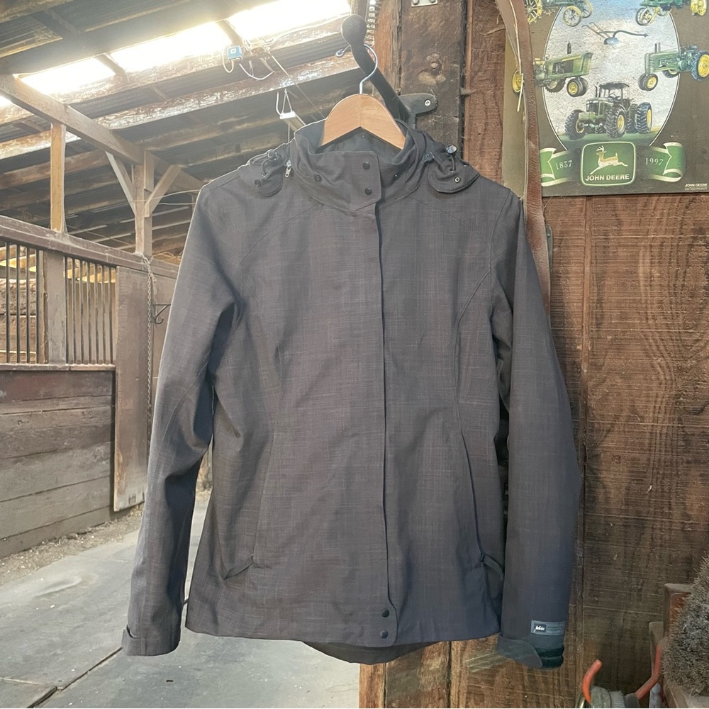 Riding Jacket Rain Coat Hooded Ladies Size S Water Repellent Waterproof - Picture 2 of 13